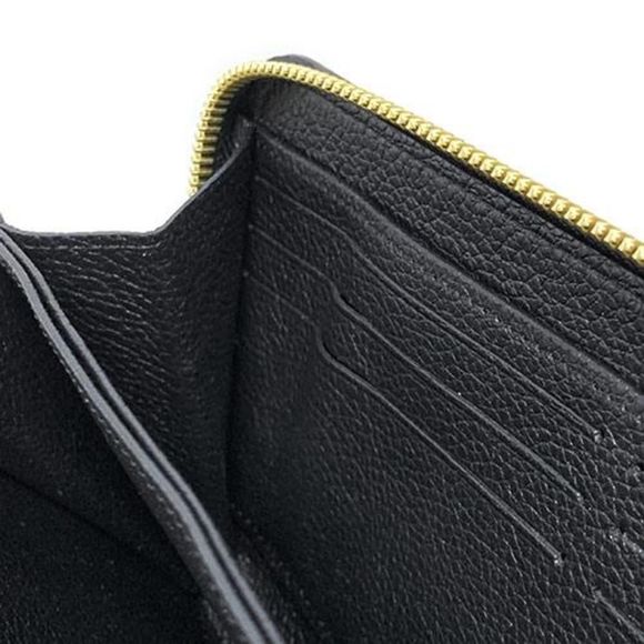 Louis Vuitton Bicolor Monogram Emplant Zippy wallet Black Beige - Picture 7 of 7